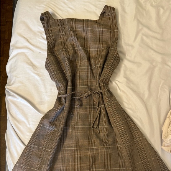 SOLD: Brown dress and cream top set - Picture 5 of 9